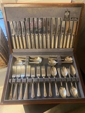 Arthur Price (John Mason) Silver Plated Cutlery 48 Piece Boxed Set Used