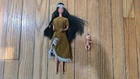 Vintage 1995 American Indian Barbie Doll with Baby American Stories Collection