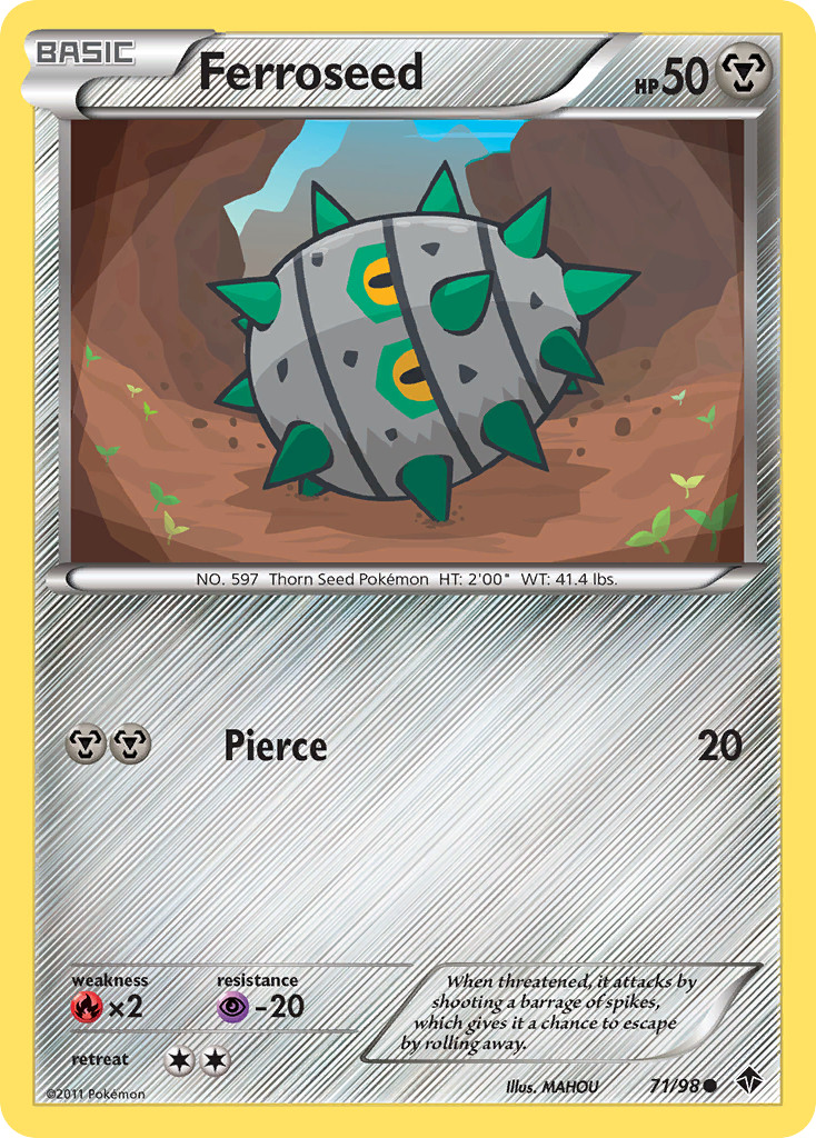 Ferroseed 71/98 C Emerging Powers Pokemon NM/M