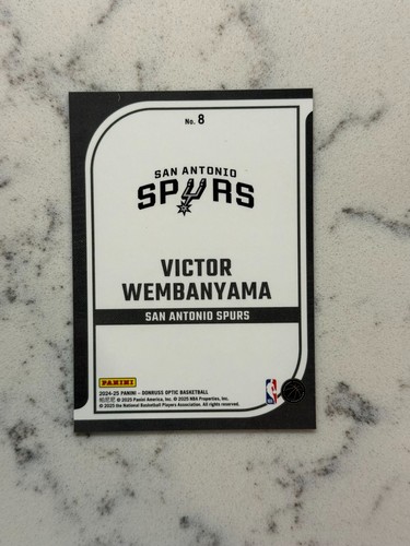 2024 DONRUSS OPTIC VICTOR WEMBANYAMA ELITE DOMINATORS SPURS - Picture 2 of 2