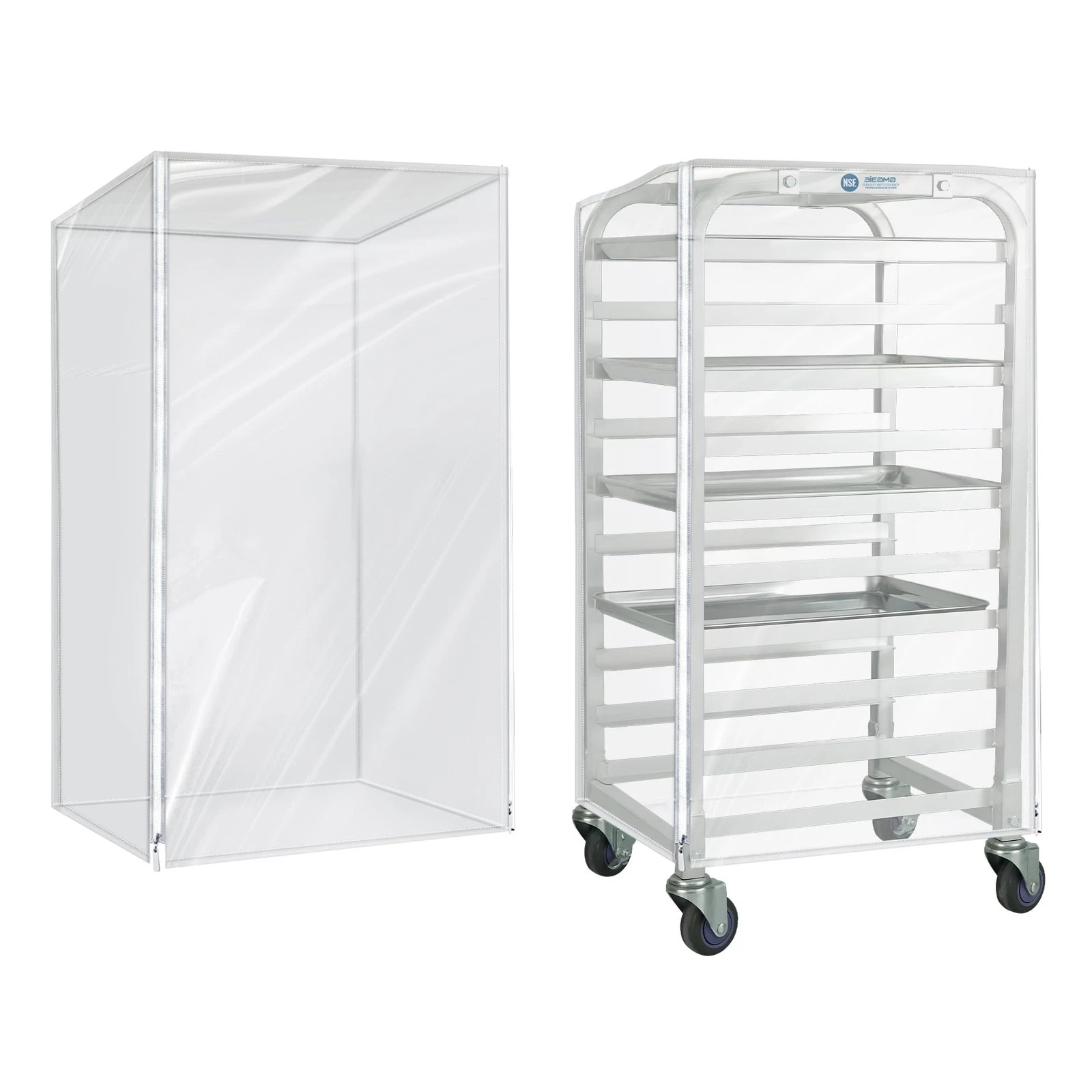 Bun Rack Cover – 10 Tier Half Size Commercial Bakers Racks Speed Pan Rack Cov...