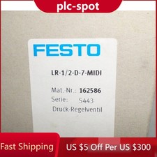 US FREE TAX New FESTO LR-1/2-D-7-MIDI 162586 Pressure Regulator