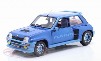 Renault 5 Turbo year 1981 blue 1:18 Solido Diecast Model Car Free Ship Same Day