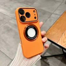 For iPhone 17 Pro Max 16 15 14 13 12 11 Shockproof Mag Safe PC Case Lens Cover