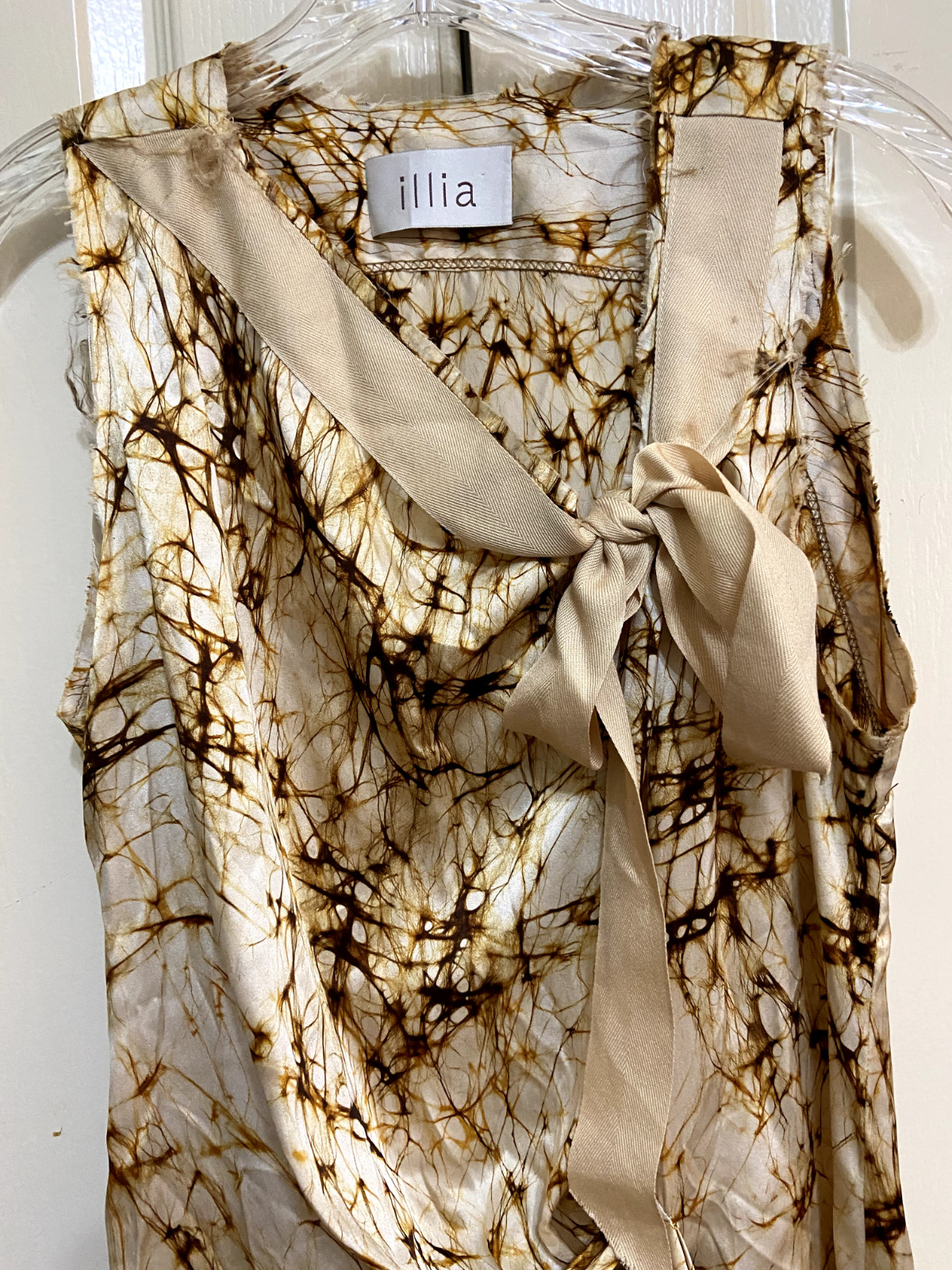 Illia Ladies Batik Pattern Draped Assymetrical  D… - image 5