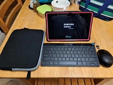 Galaxy Tab A7 Tablet With Wireless Jlab Keyboard And Mouse W/ Hard+ Soft Cases