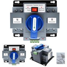 2PCS 110V 2P 63A Dual Power Automatic Transfer Switch, CE Certified Generator Ch