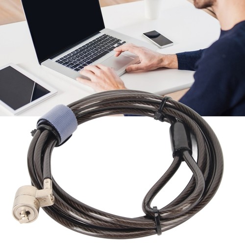 Laptop Lock Theft Proof 2 Keys Length Adjustable PVC Computer Security Cable FY - Afbeelding 19 van 22