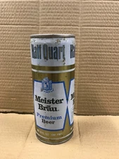 Vintage Meister-Brau Premium Empty Pull Top Pint Beer Can