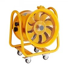VEVOR Portable Ventilator, 16" Heavy Duty Cylinder Fan, 1100W Strong Shop Exhaus