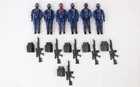 Gi Joe VALOR vs VENOM COBRA Infantry Forces 6 Pack Set 2004 TRU Complete