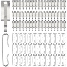 Mornajina 90pcs Heat Cable Roof Clips De Icing and Spacers Silver 