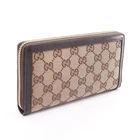 Portefeuille long rond en toile Gucci Luce GG Supreme 405461