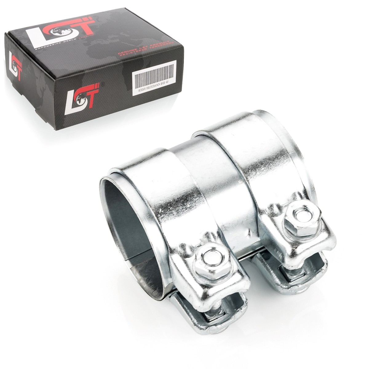 Exhaust Clamp Pipe Coupling Abgasanalge Ø 2 9/16x3 17/32in for Ford S-MAX Edge