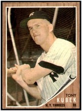 Tony Kubek 1962 Topps Baseball Card #430 EX/MT+ Yankees