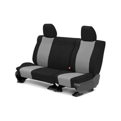 For Ford F-250 Super Duty 08-10 Seat Cover Tweed 2nd Row Black & Light Gray