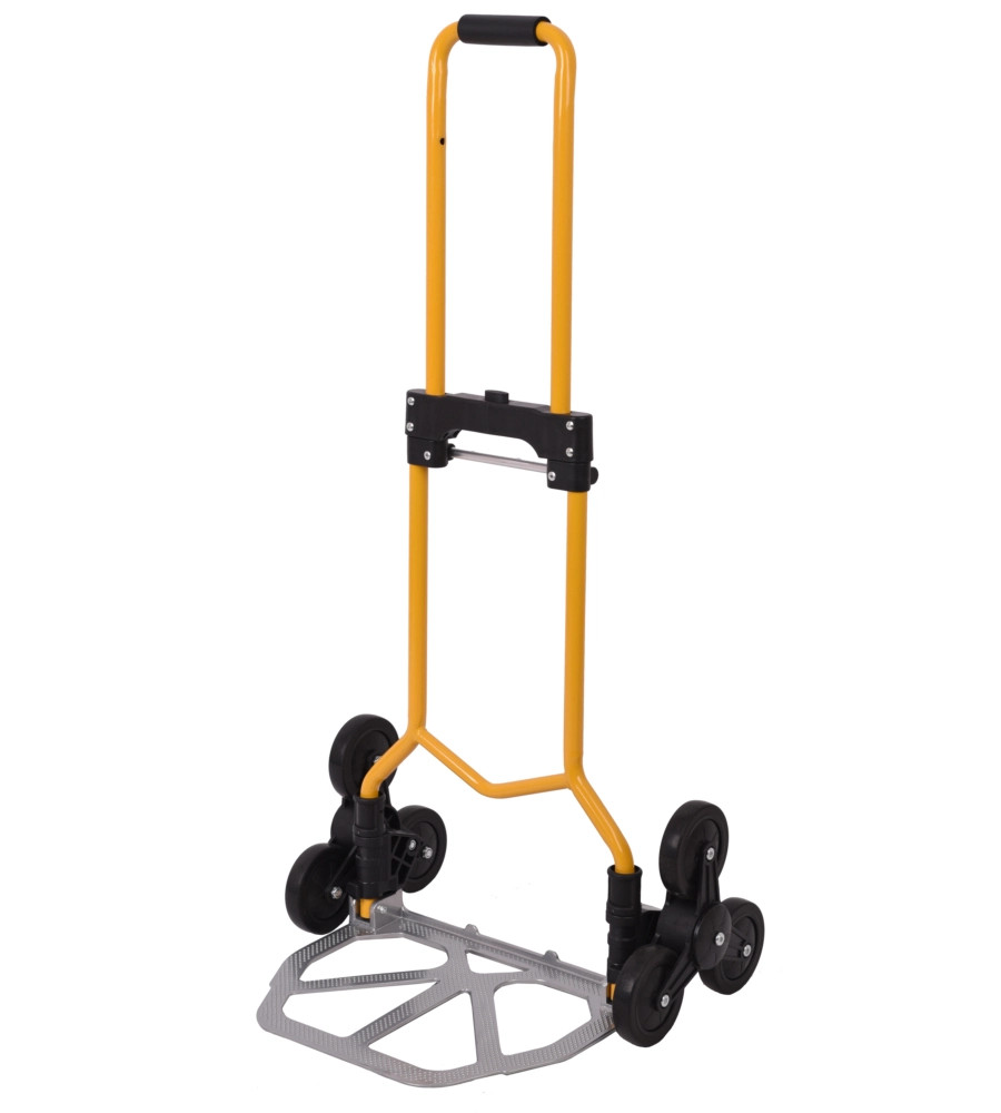 Carrello Saliscale Acciaio 70kg Essenza - Pieghevole e Robusto