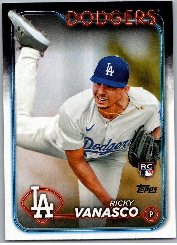 #US38 Ricky Vanasco, Los Angeles Dodgers - RC 2024 Topps Update