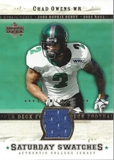 2005 Upper Deck Rookie Debut Saturday Swatches Limited #SACO Chad Owens Jersey