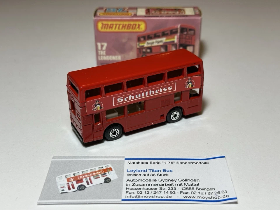 Matchbox Special Limited Edition, MB 17 Leyland Titan Bus „1 of 36“  - Bild 2 von 4