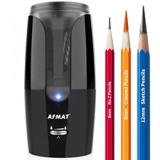 Rechargeable Long Point Pencil Sharpener for Artist, Fast Sharpen & Auto Stop...