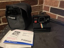 Vintage Polaroid Time-Zero One Step Rainbow Land Camera w/ Bag - Not Tested