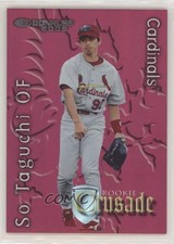 2002 Donruss The Rookies Crusade 453/1500 So Taguchi #RC-10 sh7