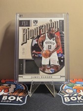 James Harden 2024 National Treasures #BM-JHD Prime Biography Patch /99