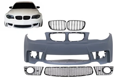 KITT TUNING Pare-chocs Calandre pour BMW Série 1 E81 E82 E87 E88 2004-2011 1M Design Grille