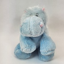 Ganz Lil Kinz Hippo Plush Light Blue Stuffed Animal 7” Webkinz Line