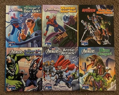 Marvel Story Reader Me Reader Lot Spider-Man Avengers Guardians Of The Galaxy