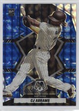 2022 Panini Mosaic Rookies Blue Camo Mosaic Prizm CJ Abrams #268 1qq3