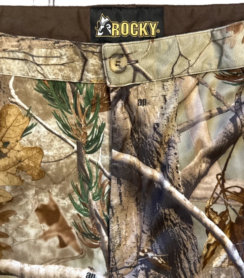 Rocky SentIQ Atomic Mens 2XL Hunting Cargo Camo Pants Button Back Pockets - Image 2 of 4