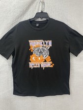 Shien Tiger T-Shirt Black Woman's Small Casual Short Sleeve Brooklyn Speed Grade