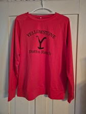 WOMEN'S  XL Yellowstone Dutton Ranch Red Sweatshirt