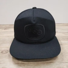 TBD Hat Cap Snap Back Mens Black Embroidered Logo Yupoong The Classics