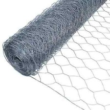 Galvanised Chicken Wire Mesh Hexagon Garden Fencing Coop Climbing Plant 1m x 5m 17.99 per metre