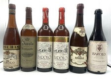 Vintage Lotto Vino Chiaro Spogliato Barolo  6 Bt