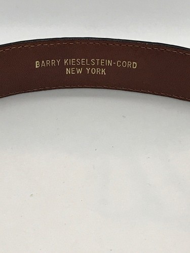 VTG Kieselstein Cord S.Silver Labrador Dog Buckle American Alligator Belt Size 1 - Picture 5 of 12