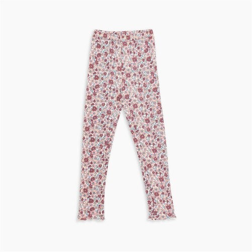 Be You Girls Floral Broderie Sweatshirt And Rib Legging Set Dusty Pink Shorties - Picture 4 of 6