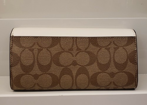 Coach Signature PVC Slim Envelope Wallet - NWT - Picture 4 of 10