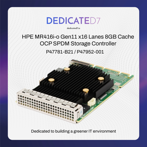 HPE MR416i-o Gen11 x16 Lanes 8GB Cache OCP SPDM Storage Controller P47781-B21