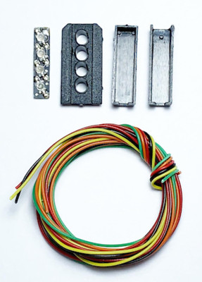 TTSH6 Train Tech Signalköpfe Kit 4 Aspekte äußere Entfernung (R/Y/G/Y)
