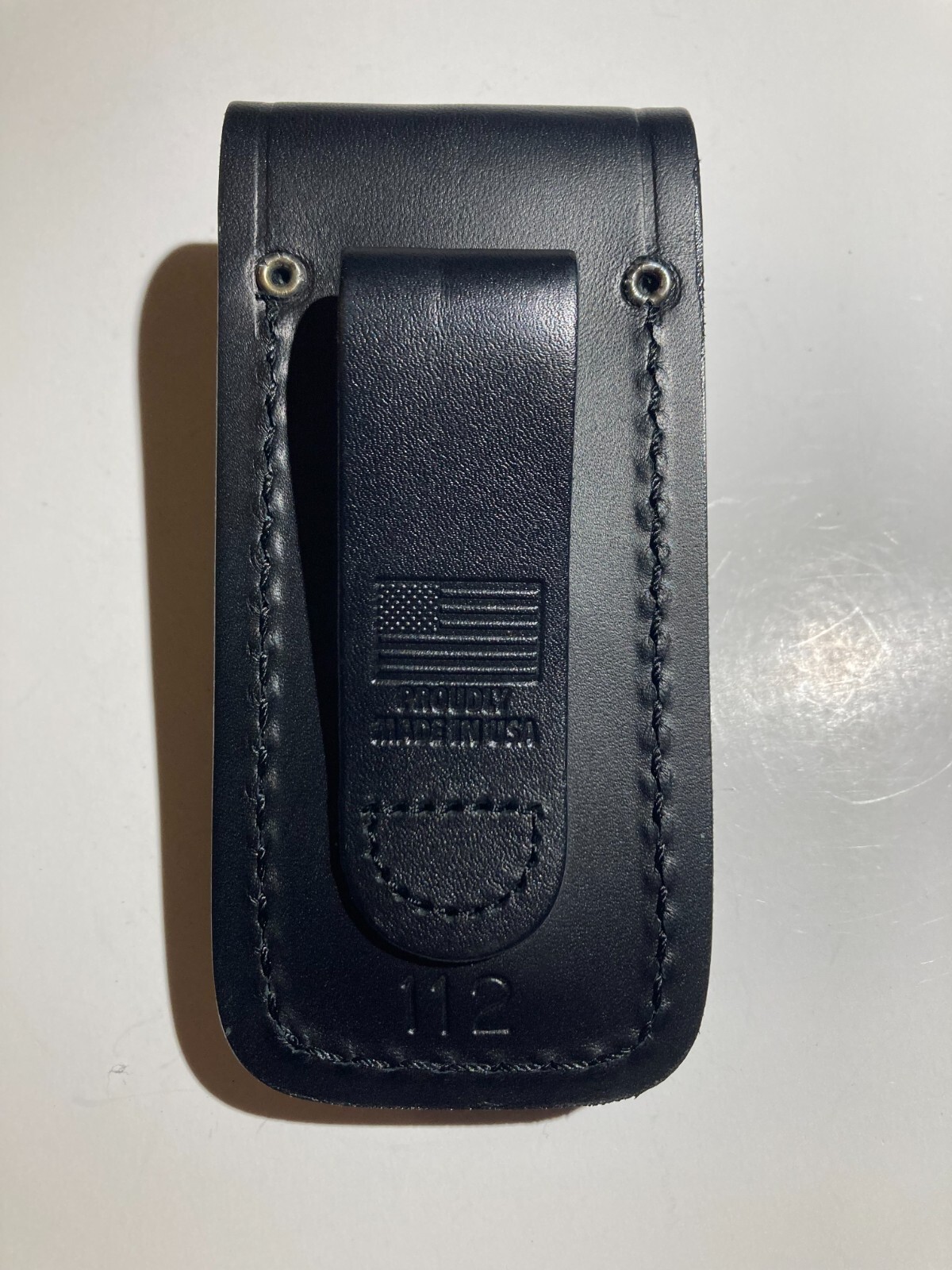 Buck 112 Black Leather Sheath for Ranger Elite Auto Automatic Knife eBay