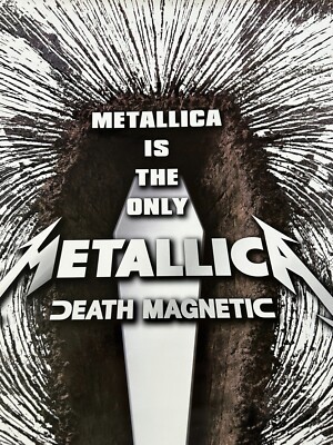 METALLICA / DEATH MAGNETIC 2008 Japan Original Promo Poster B2