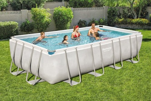 Piscina Fuori Terra Rettangolare Rigida 549x274x122 con Accessori Scaletta Pompa - Foto 4 di 15