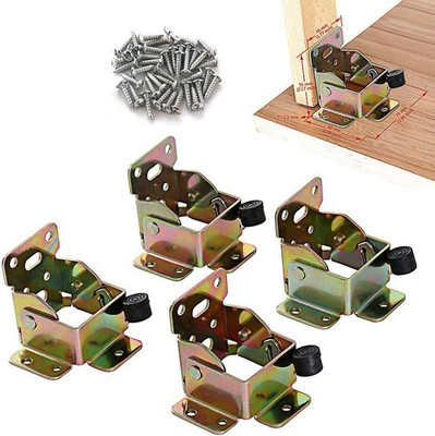 4 PCS Folding Bracket, Topdirect Iron Folding Lock Extension Table