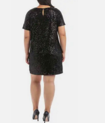 knee length dresses for ladies Tala Dress in Deco Sequin 8 / Silver