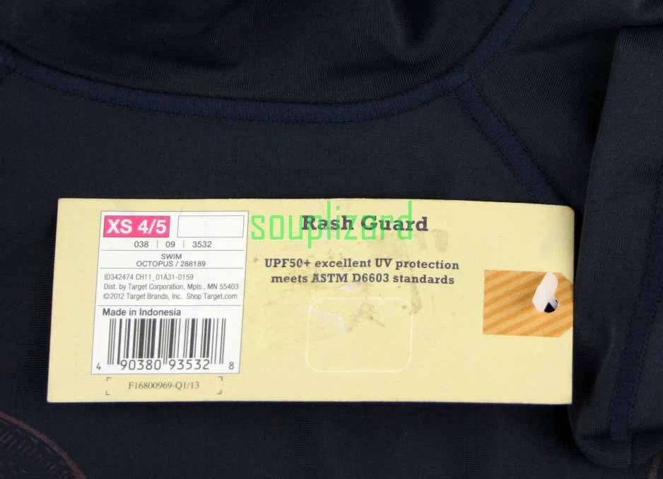 NOVA Camisa de Natação Masculina Rash Guard Azul Surf Nova Com Etiqueta 4 5 6 7 8 10 XS S M - Imagem 3 de 4
