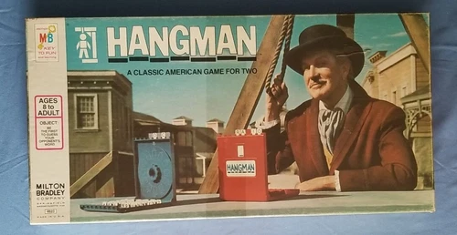 Vintage HANGMAN Board Game (Milton Bradley, 1976) 100% Complete